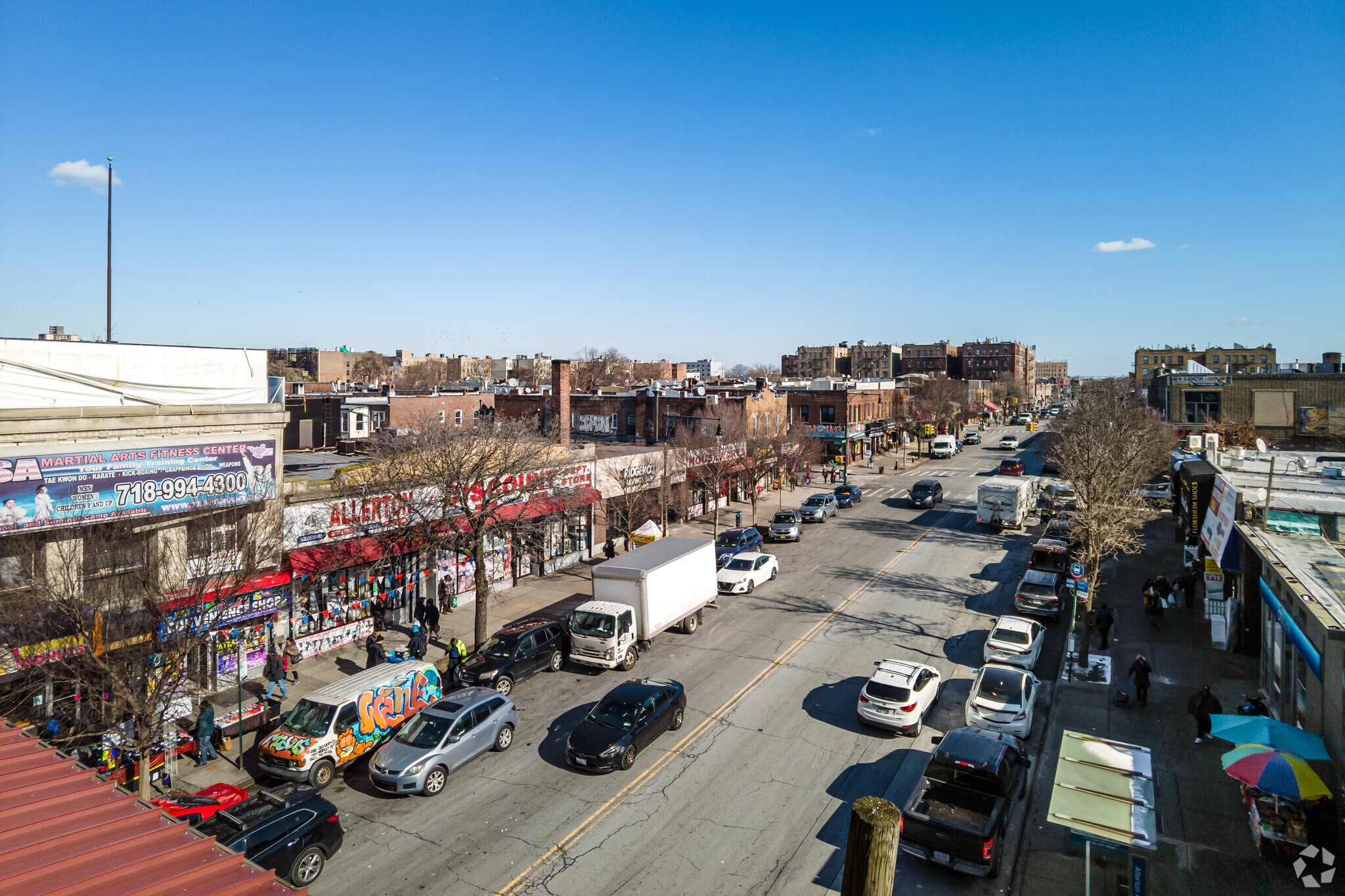 Allerton neighborhood in Bronx, NY